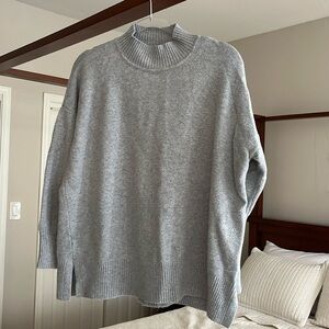 Light blue mock neck LOFT sweater